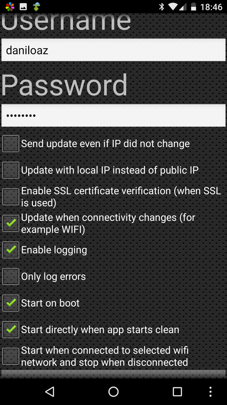 Dynamic DNS Update configuration: step 2