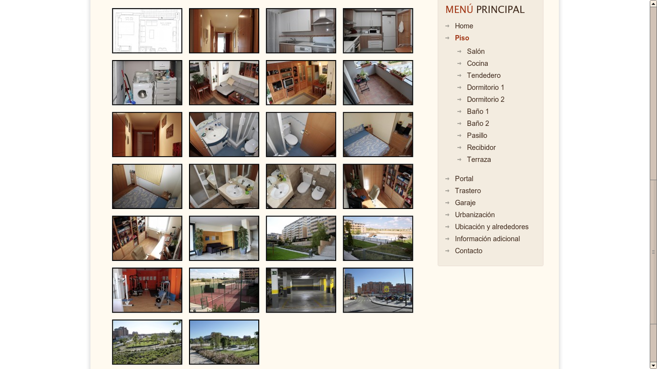 Galería fotográfica profesional del piso