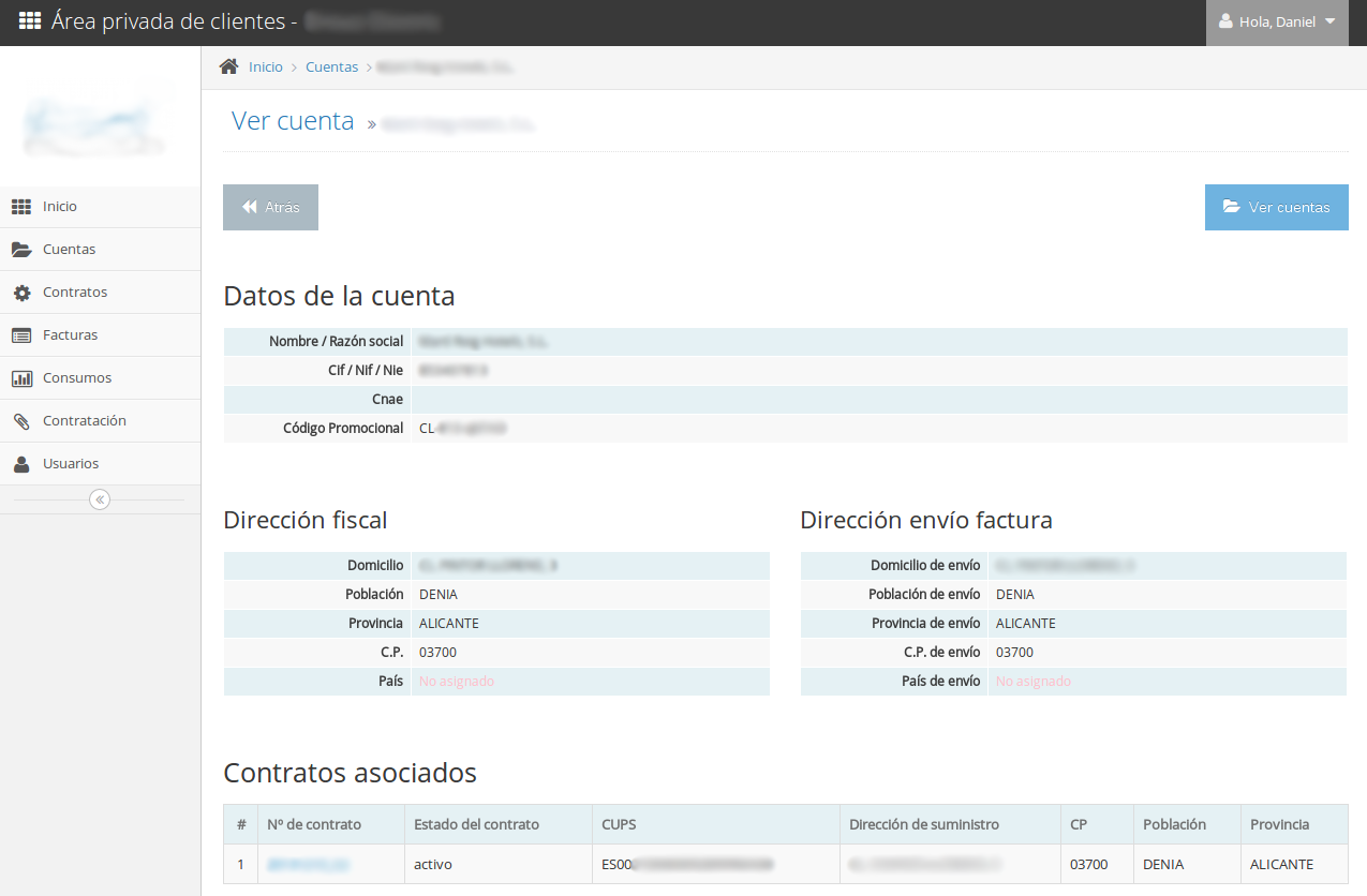 SugarCRM Accounts module data displayed in portal