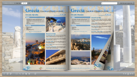 Página de catálogo de viajes a Europa