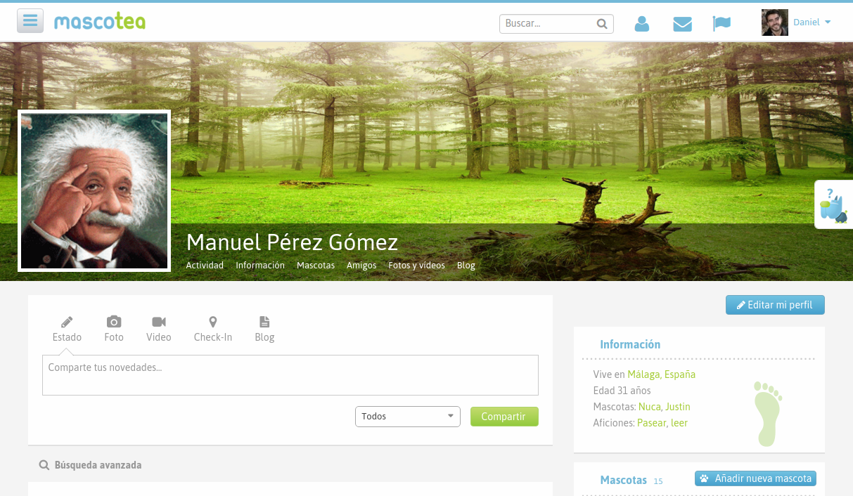 User profile