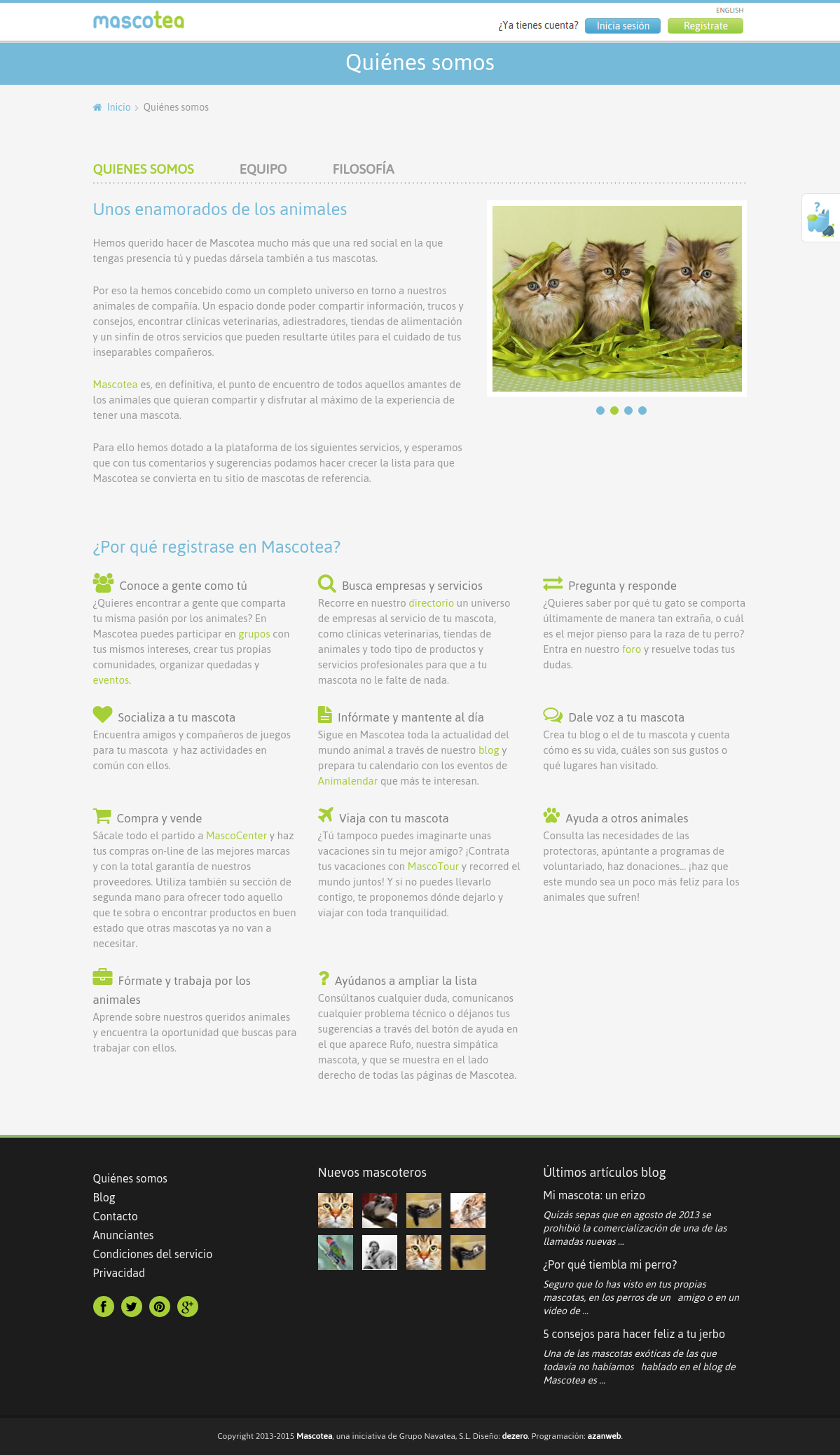 About us page