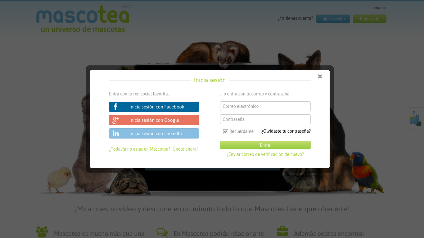 Login form