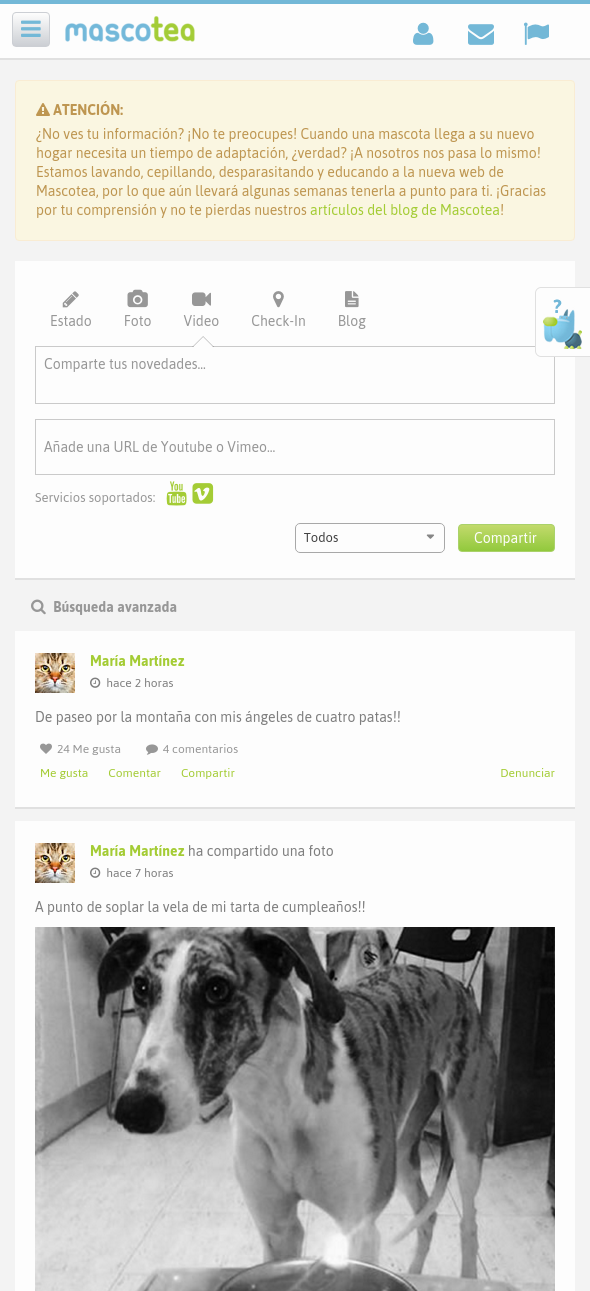 Responsive timeline