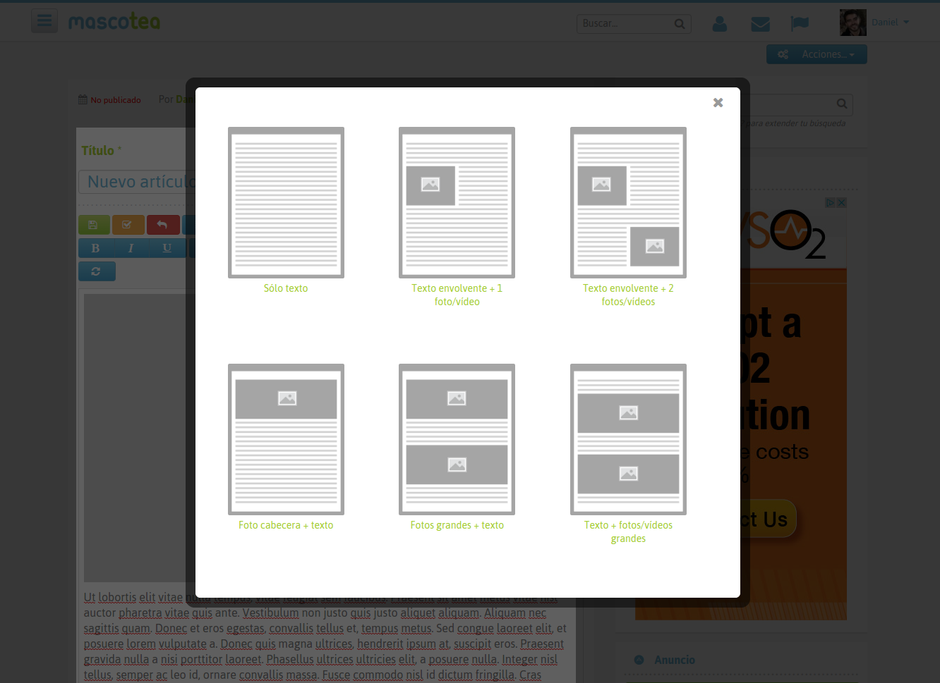 Blog templates