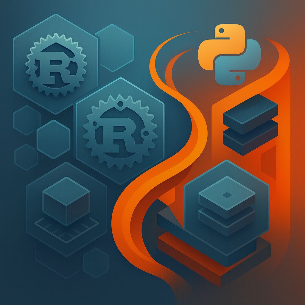 Illustration of full-stack software development