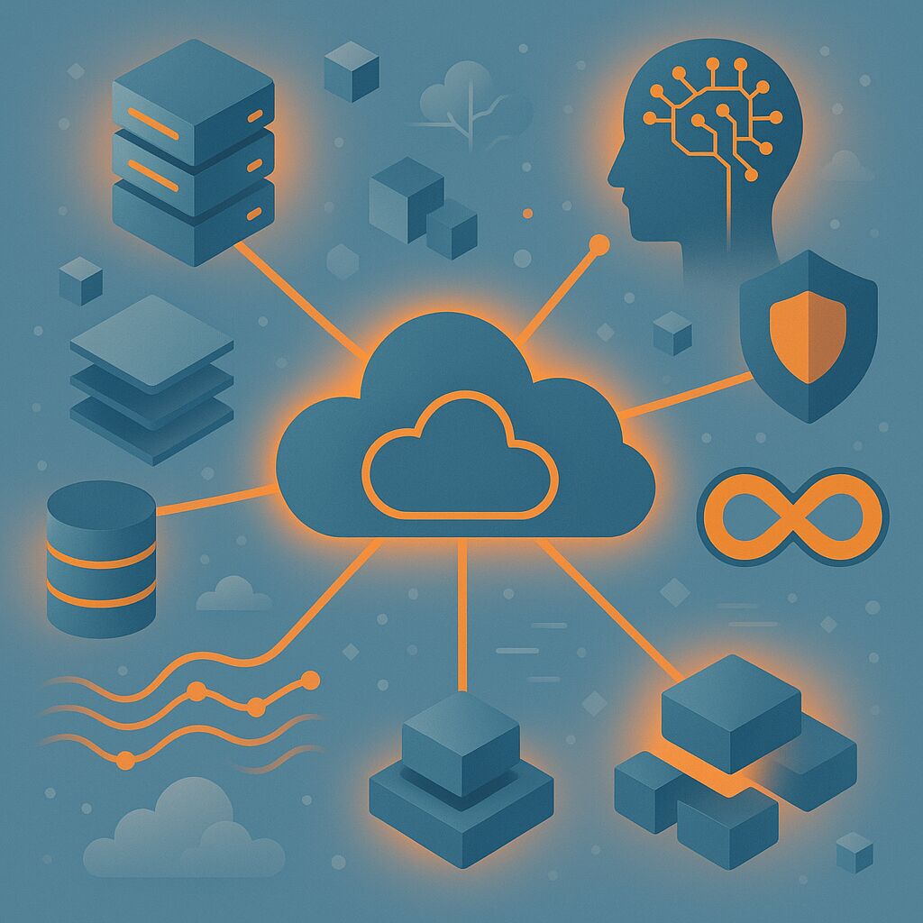Illustration of the studio's engineering, AI and cloud services