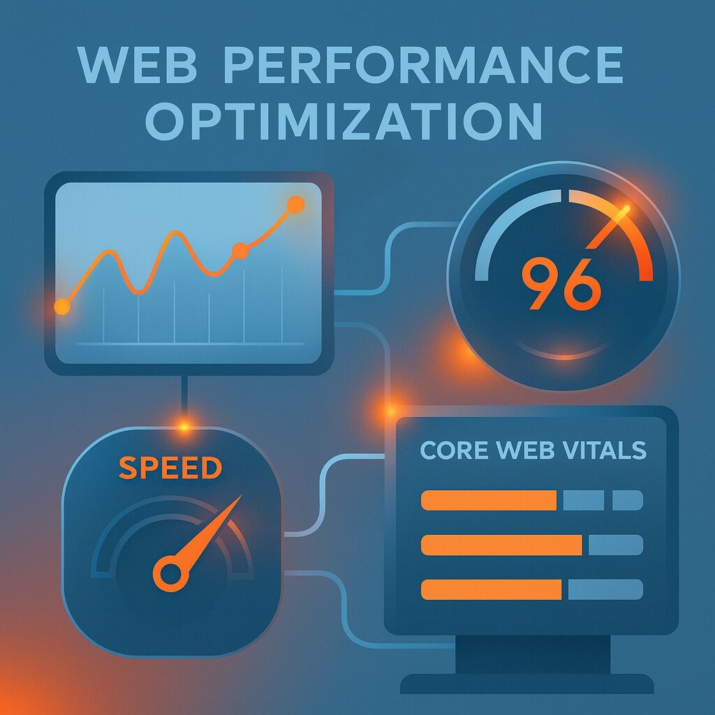 Illustration of web performance optimisation